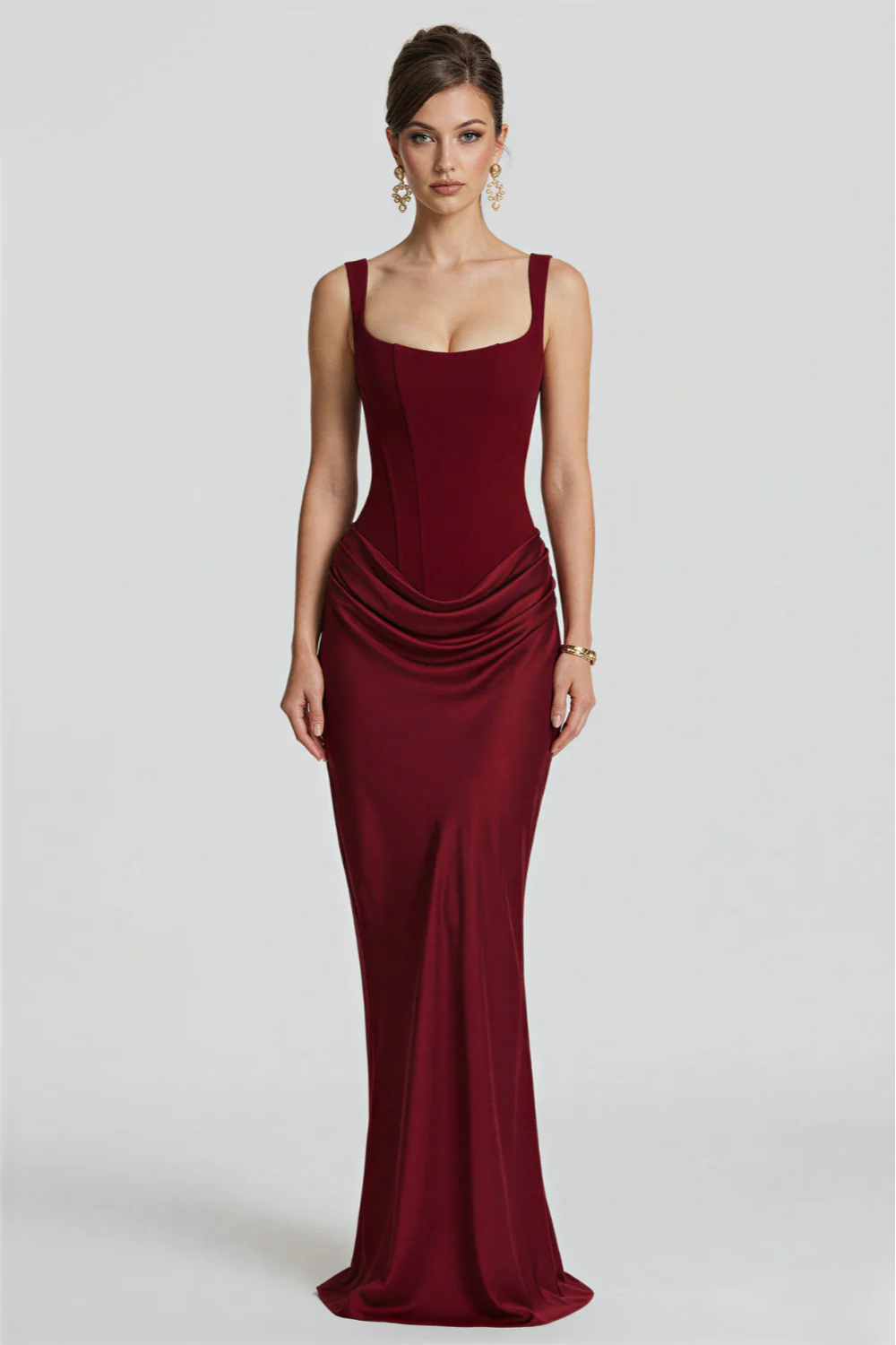 Laura Bustier Maxi Dress